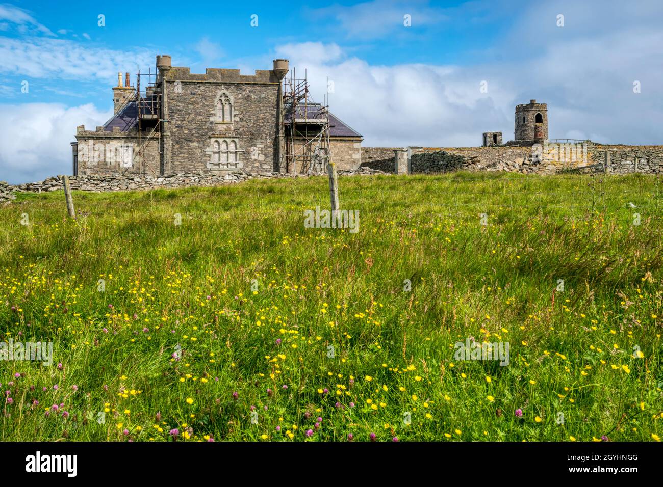 Brough Lodge en la isla de Fetlar, Shetland, fue construido en 1820 y