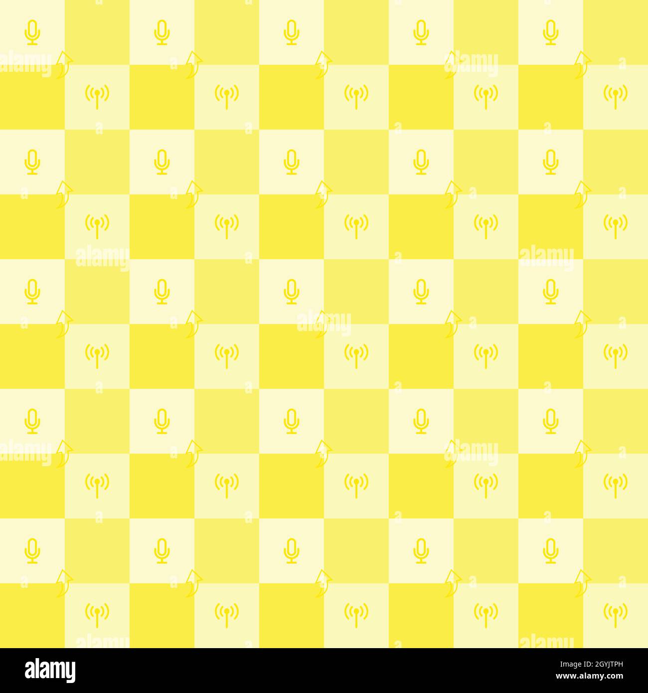 Tela a cuadros tela tela tela color amarillo tartan bebé niños tablero de ajedrez abstracto fondo papel tapiz plantilla patrón sin costuras vector ilustración EPS Ilustración del Vector