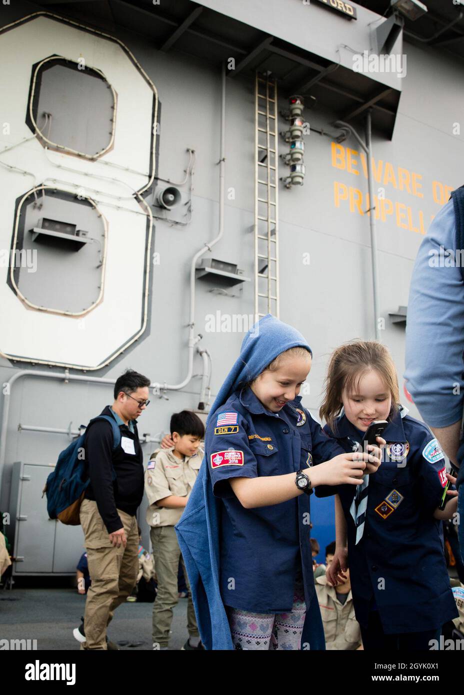 NORFOLK (enero 11, 2020) Scout's de Cub Scout Pack 1967 de Fairfax, Va