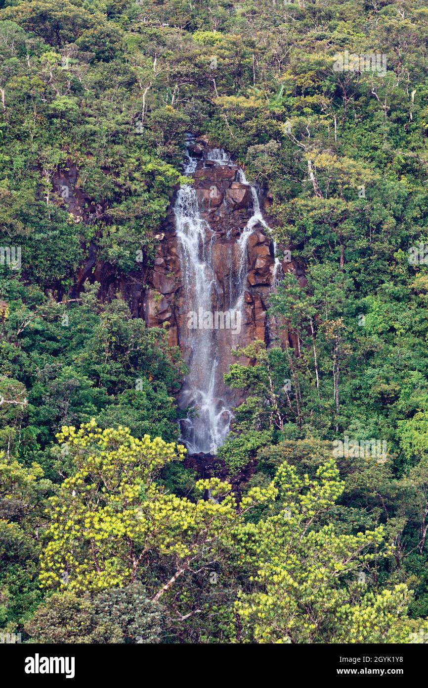 Alexandra Falls, en el Parque Nacional de las Gargantas del Río Negro, Mauricio, Islas Mascarene. Foto de stock