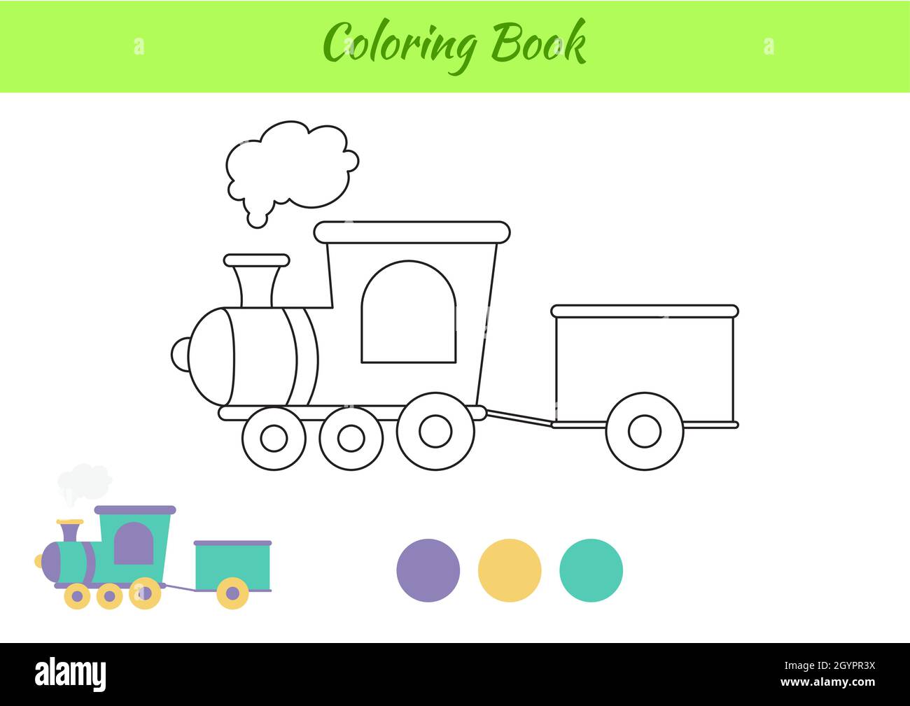 Tren de libros para colorear para niños. Página de actividades educativas para niños de edad preescolar y niños pequeños con transporte. Hoja de trabajo imprimible. Colorfu de dibujos animados Imagen Vector de Tren de libros para colorear para niños. Página de actividades educativas para niños de edad preescolar y niños pequeños con transporte. Hoja de trabajo imprimible. Colorfu de dibujos animados Imagen Vector de