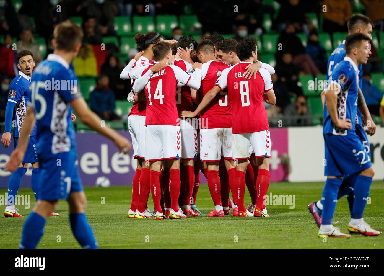 Fútbol Copa Mundial Uefa Qualificers Grupo F Moldavia Contra Dinamarca Zimbru Stadium 