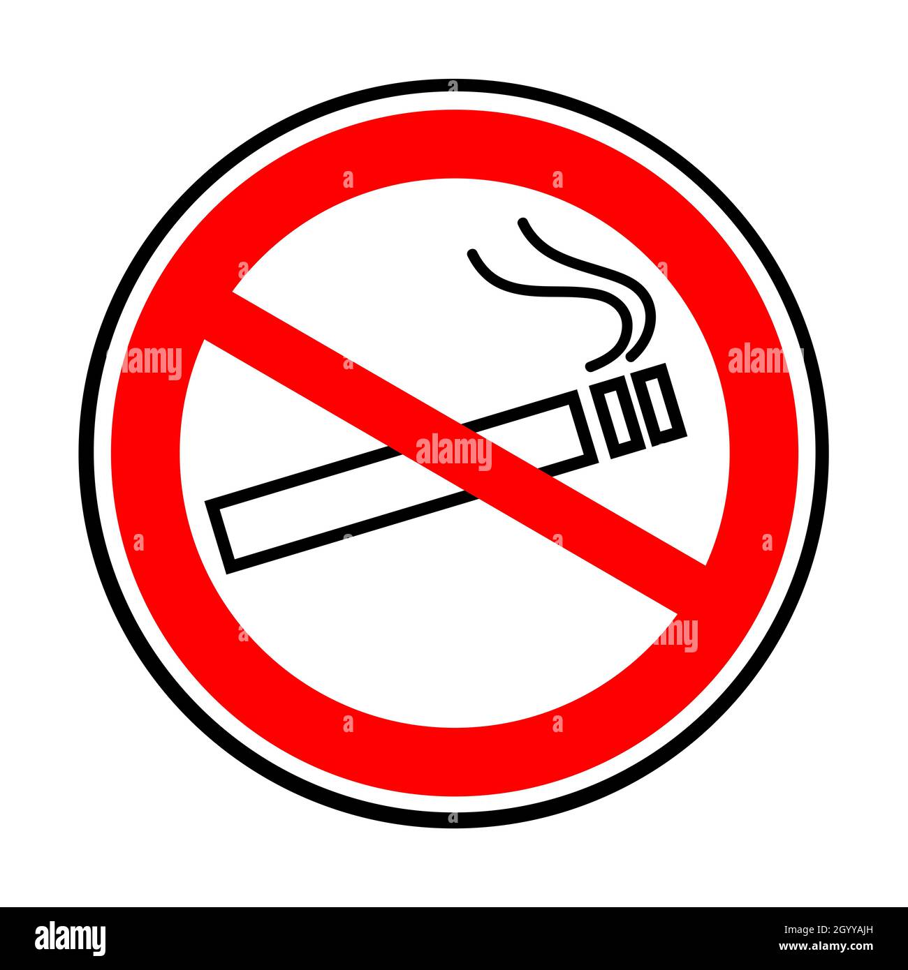 Signo de lugar cigarrillo termina en binFumar Pegatina De Advertencia De Seguridad-Smok 0070 