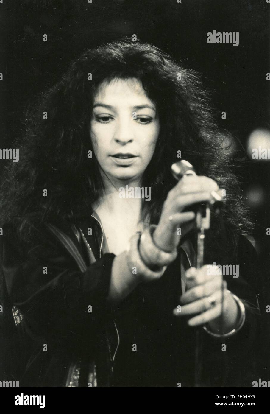 Cantante italiana Teresa De sio, 1980s años Foto de stock