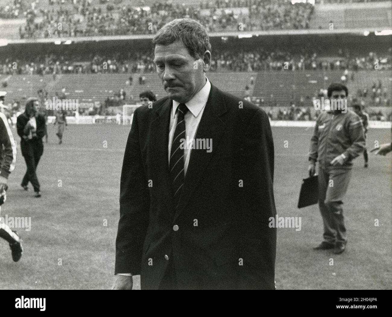 Jugador y entrenador de fútbol italiano Luigi Radice, 1980s Foto de stock