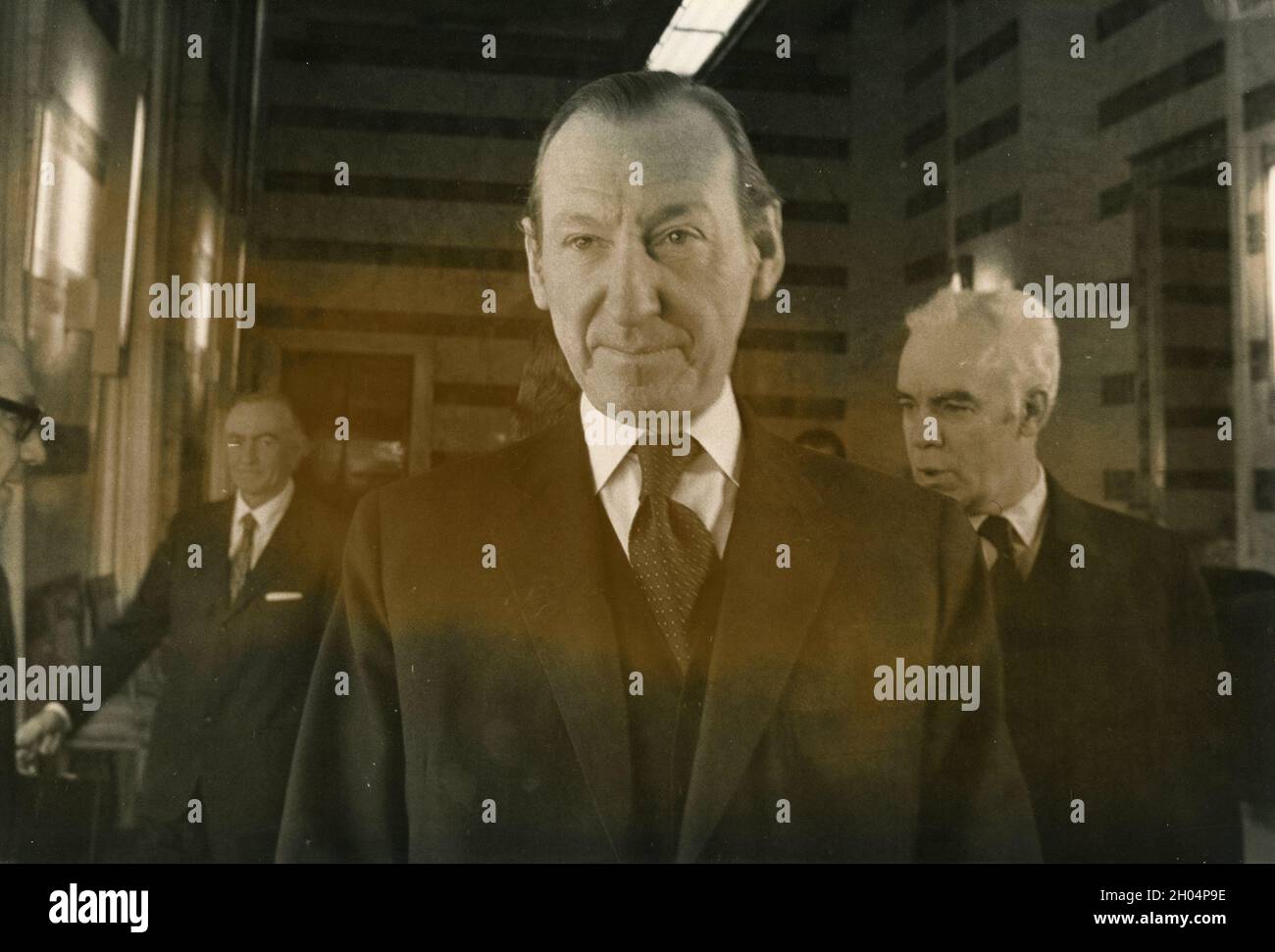 Ministro de Asuntos Exteriores de Austria, Kurt Waldheim, 1970 Foto de stock