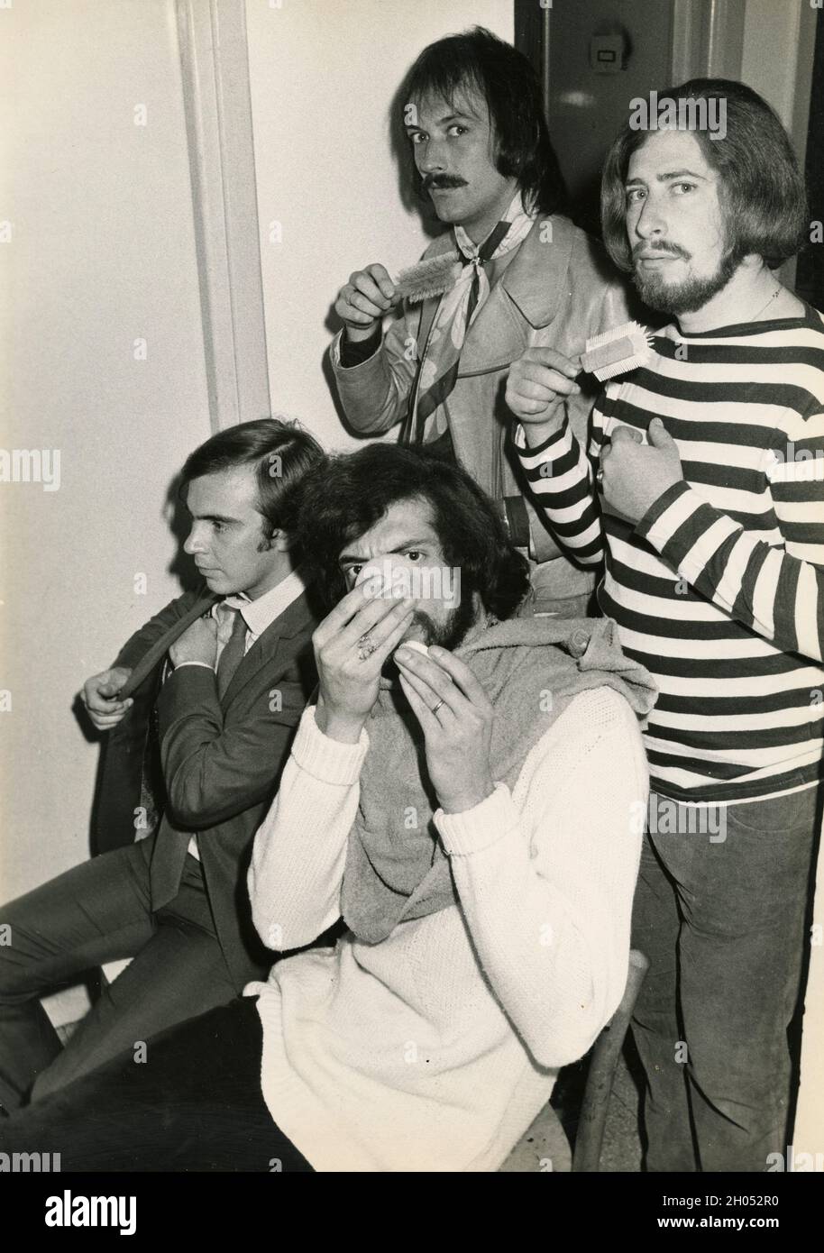 Banda pop británica The Rokes, Italia 1960s Foto de stock