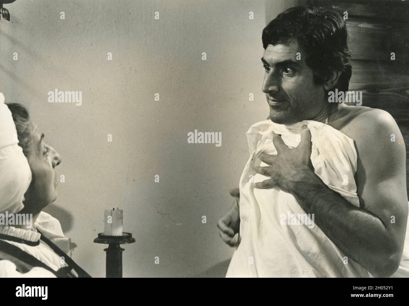 El actor italiano de cine, escenario y televisión Lando Buzzanca, 1970s Foto de stock