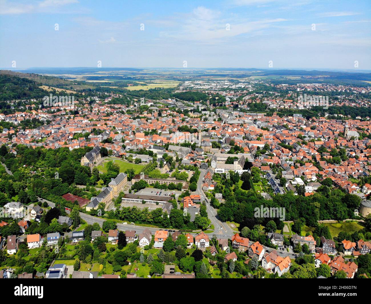 Blick auf Goslar mit der Kaiserpfalz Foto de stock