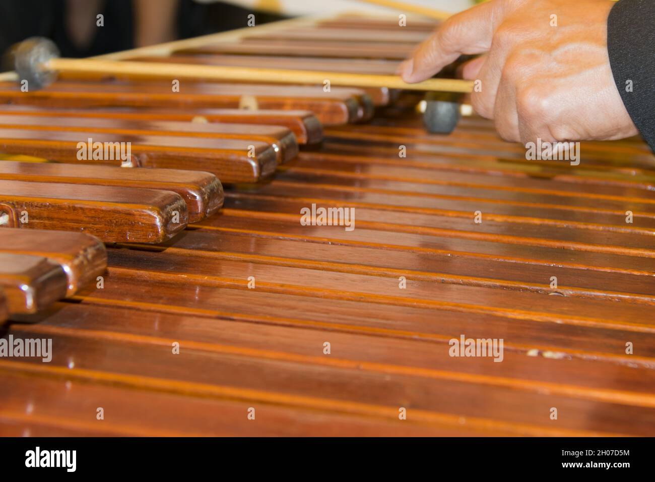 Instrumento nacional de Guatemala hecho con madera de Hormigo el teclado  marimba Fotografía de stock - Alamy
