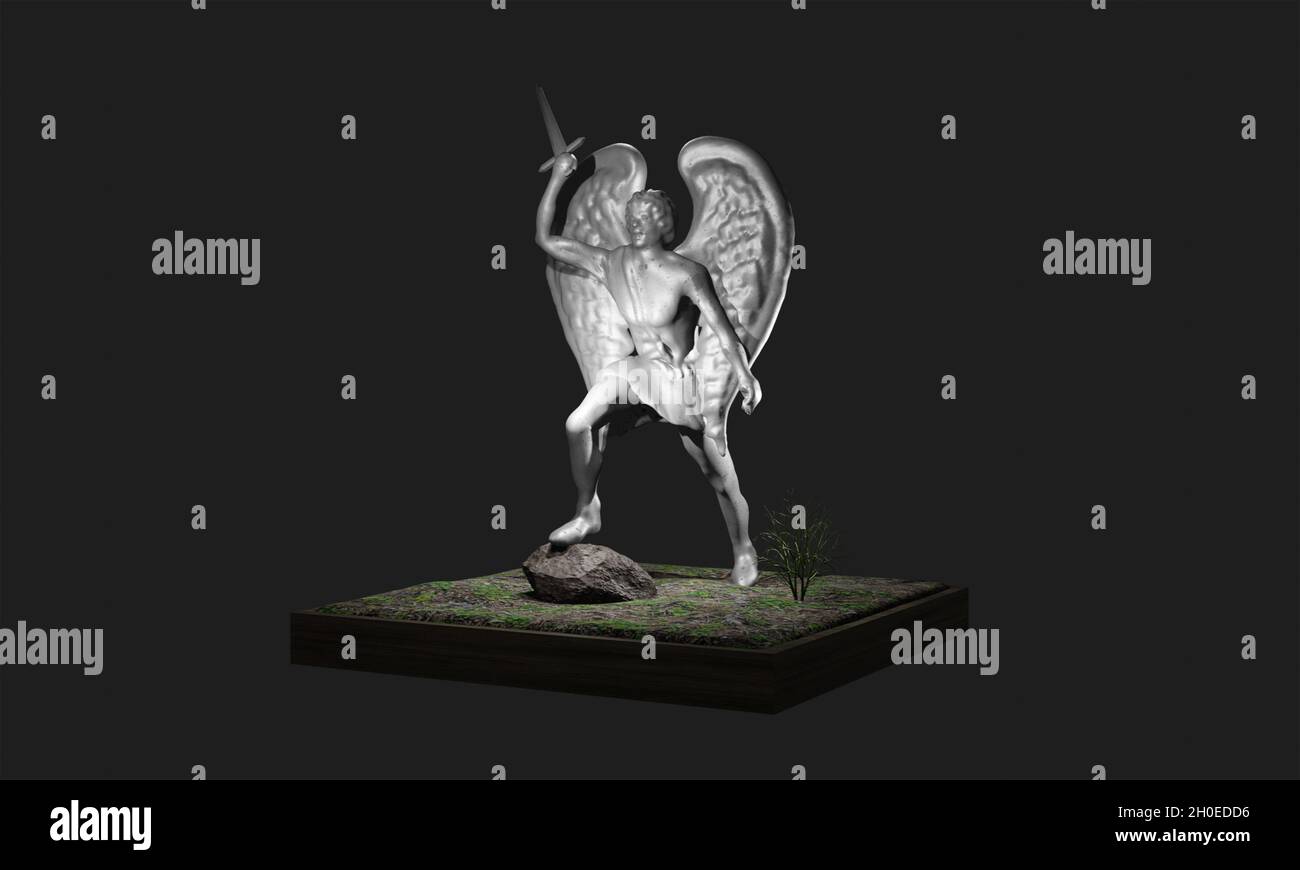 Escultura de la estatua del ángel Foto de stock
