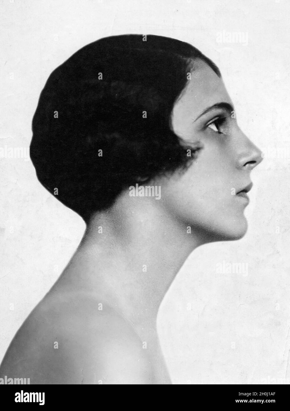 Retrato de una joven de 1925. [traducción automática] Foto de stock