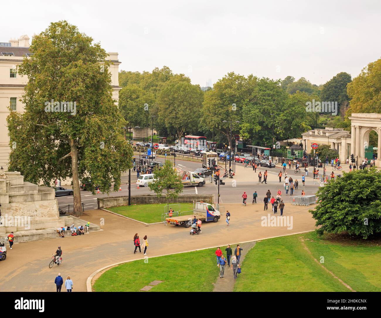 Vista desde Wellington Arch Foto de stock