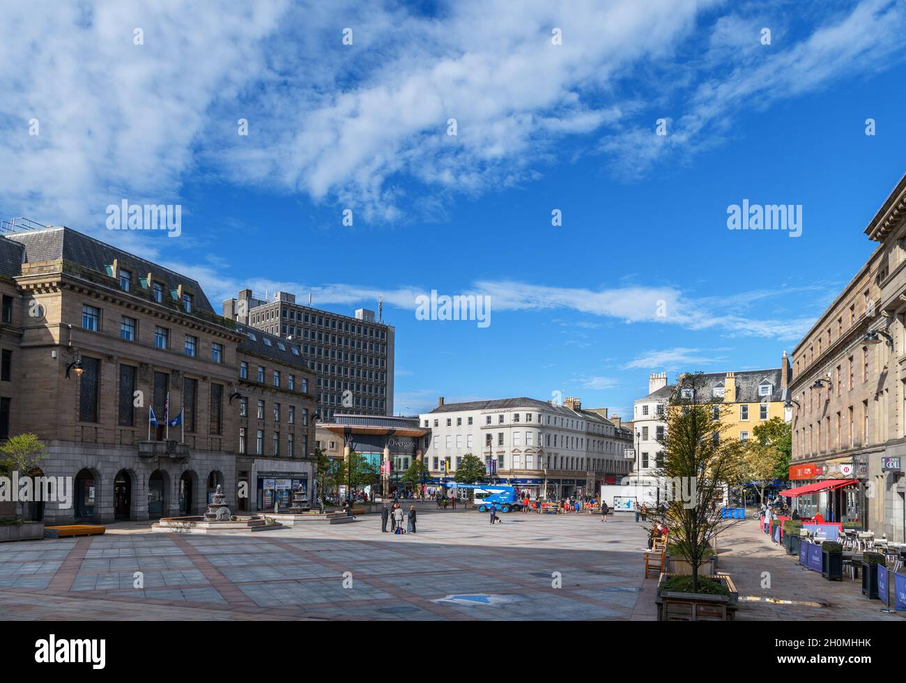 City Square en el centro de Dundee, Escocia, Reino Unido Foto de stock
