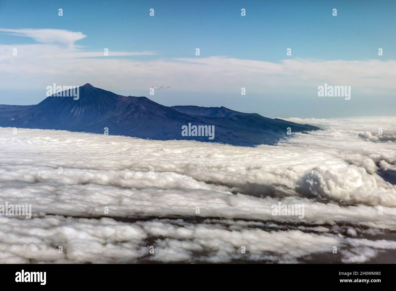 Volcán Teide en Tenerife, vista aérea Foto de stock