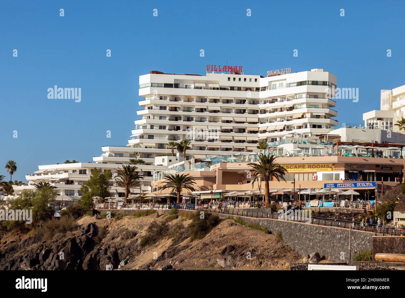 Apartamentos Club Villamar en Tenerife Foto de stock