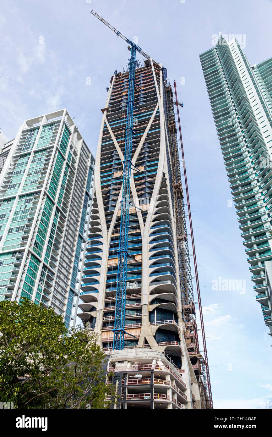 Miami Florida, Biscayne Boulevard, Scorpion Tower 1000 Museum, Zaha