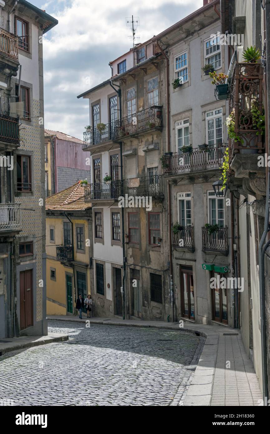 Porto, centro de la ciudad de Portugal Foto de stock