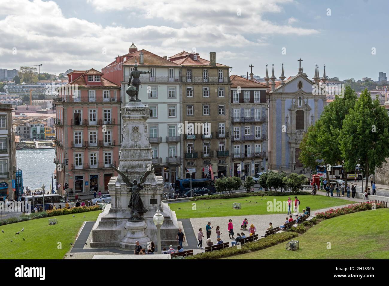 Porto, centro de la ciudad de Portugal Foto de stock