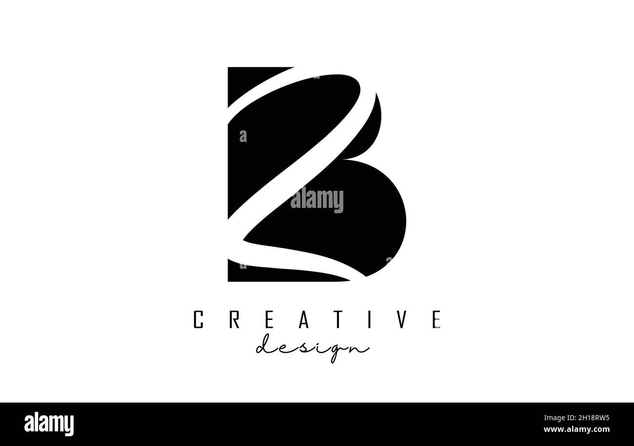 Letras BZ b z Logotipo con un diseño minimalista. Letras B y Z con tipografía geométrica y