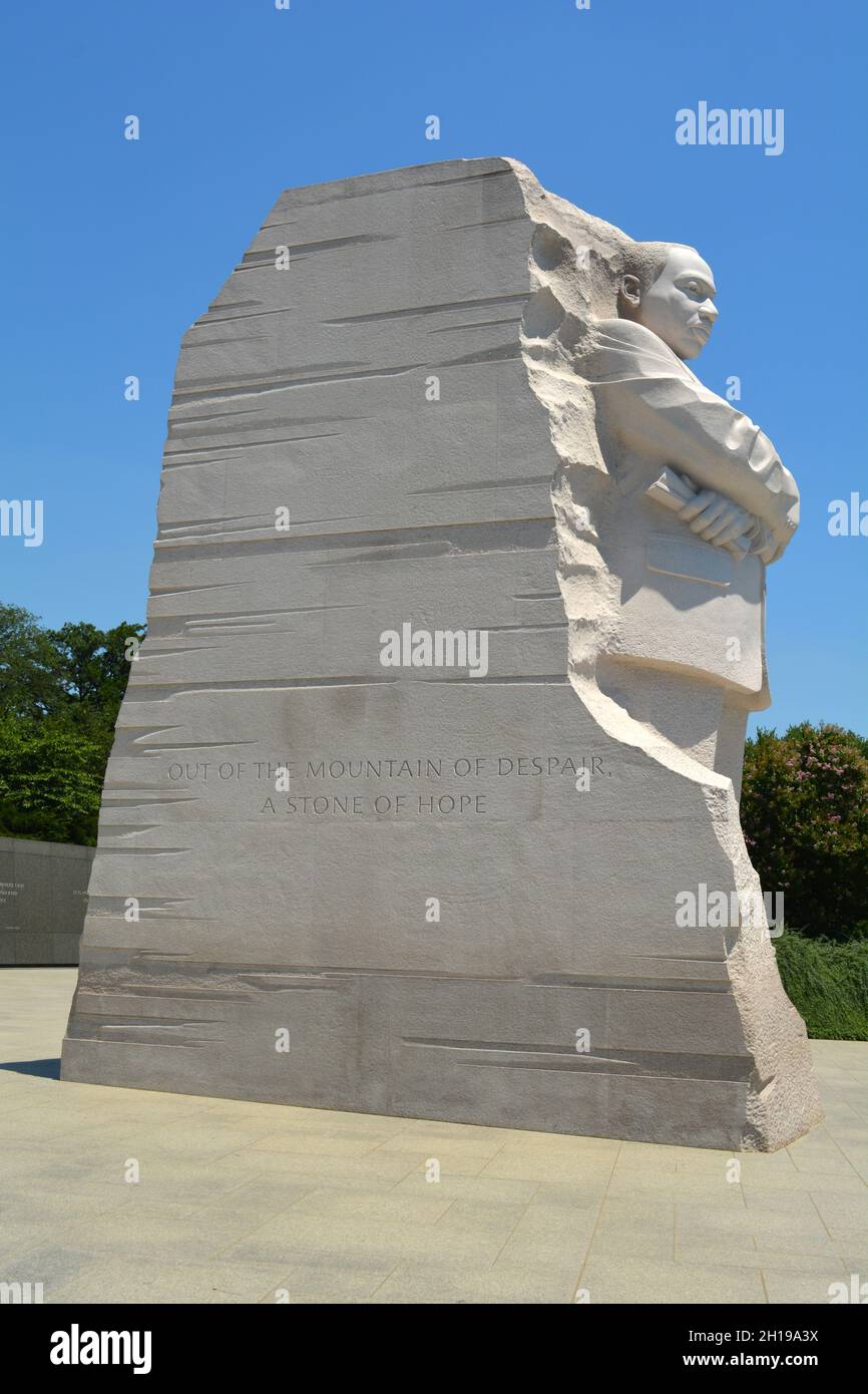 Monumento Nacional Martin Luther King Jr. En Washington DC, EE.UU. - 10.07.2018 Foto de stock