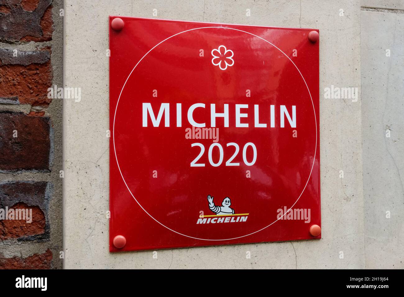 Restaurante londinense con una estrella Michelin, Reino Unido Foto de stock