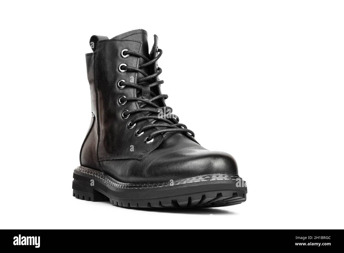 Botas de combate military Issue de cuero negro Zapatos Zapatos para hombre Botas Botas de trabajo y estilo militar 