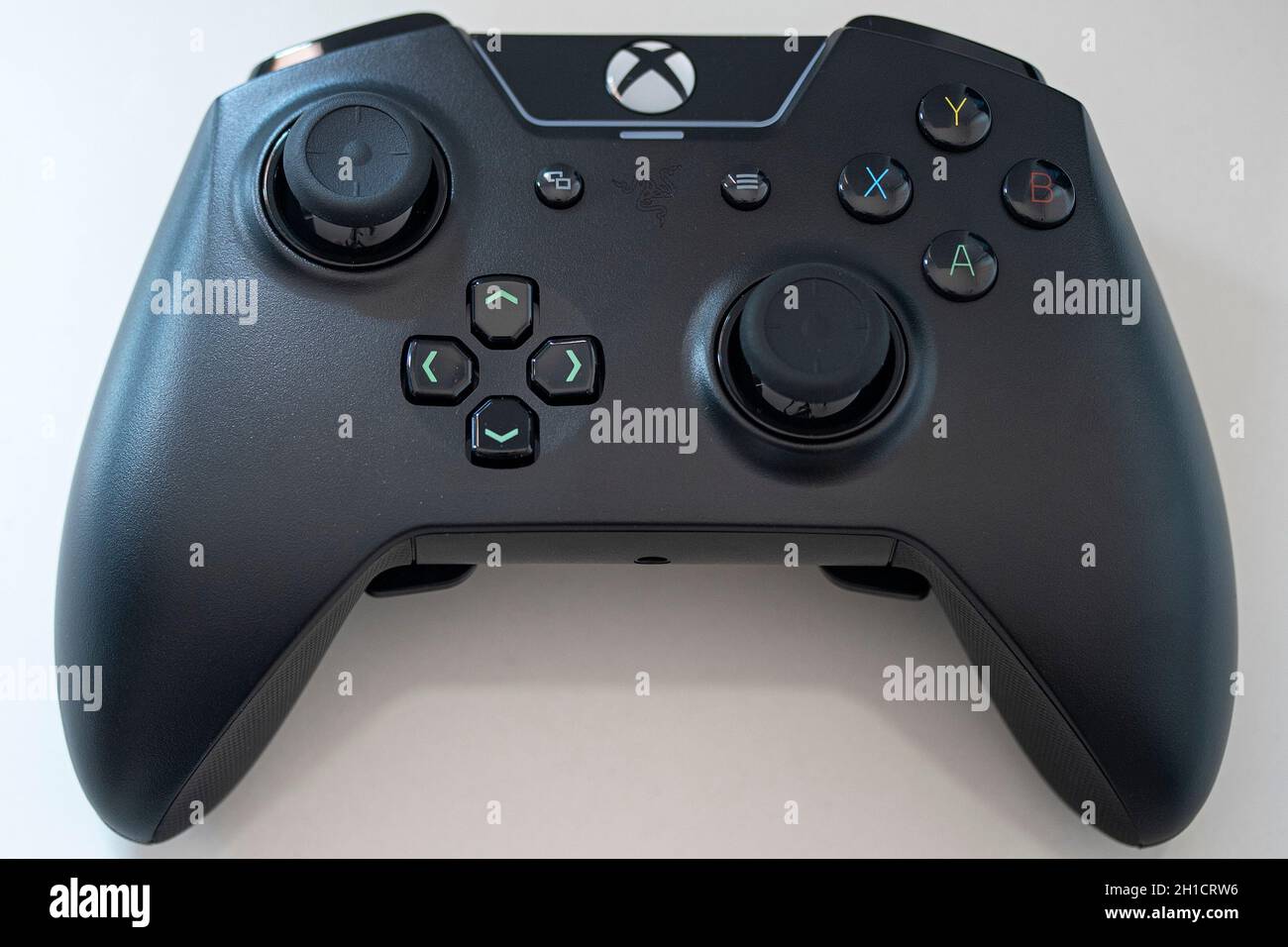 control de videojuegos botones de juego negro tecnología editorial Foto de stock