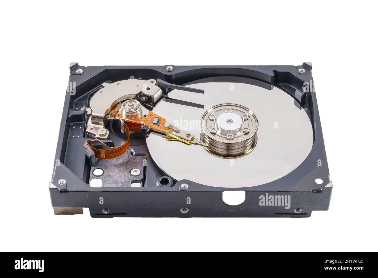 Caja extraíble de la unidad de disco duro para reparación sobre un fondo  blanco Fotografía de stock - Alamy