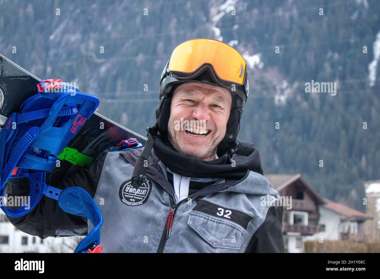 Snowboarders Foto de stock