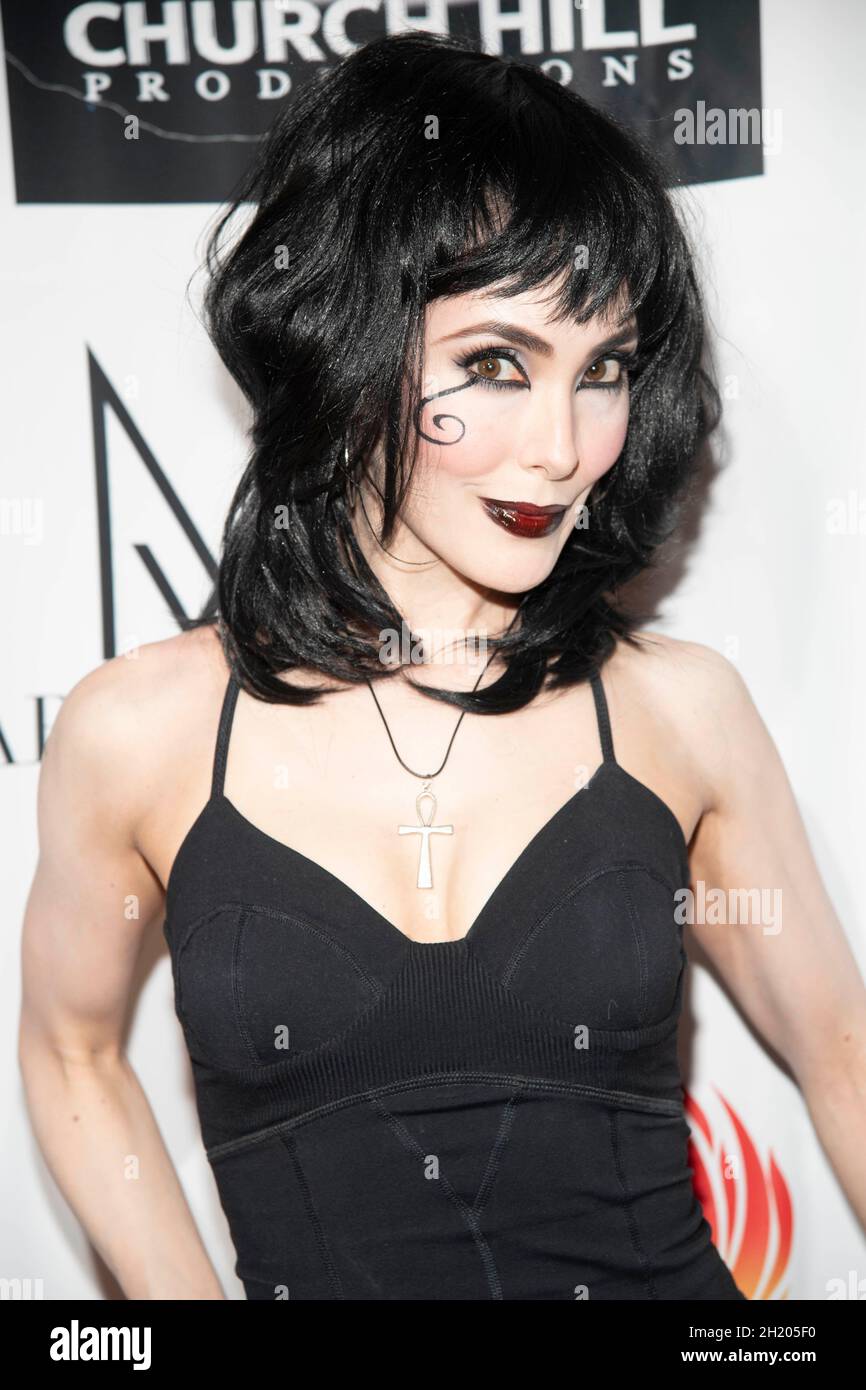 Mandy Amano asiste a Halloween Hotness 7 'Stronger Together' beneficia al St. Jude Children's Research Hospital en Madame Tussauds Hollywood, Los Angeles, Foto de stock