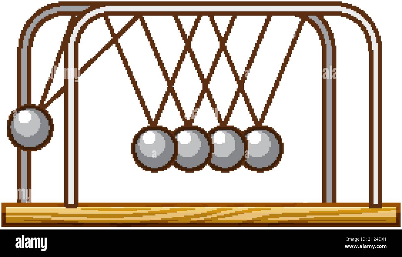 Péndulo de Newton stock de ilustración. Ilustración de objeto