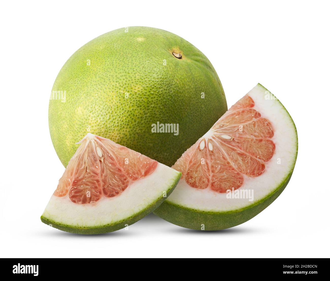 Pulp ripe pomelo on white Fotos e Imágenes de stock Alamy