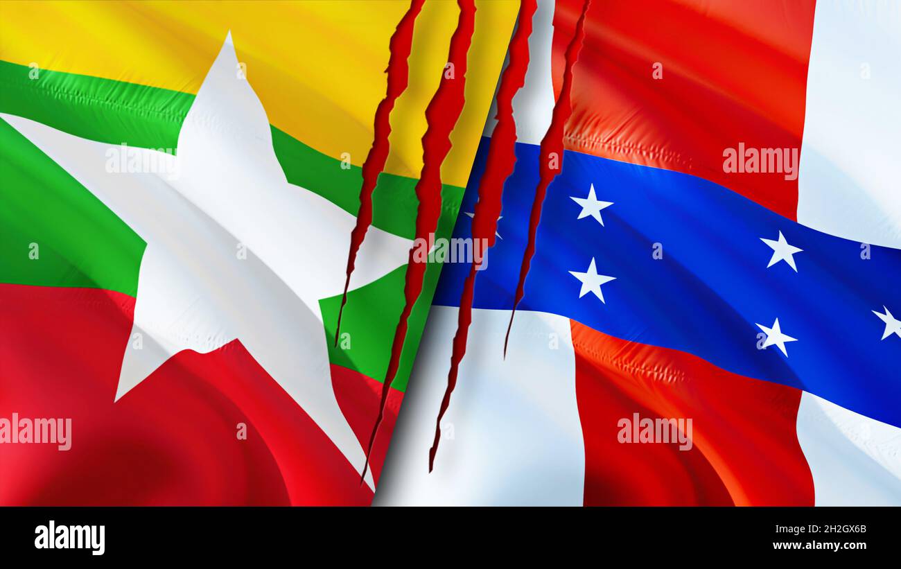 Bandera de las antillas holandesas de myanmar fotografías e imágenes de