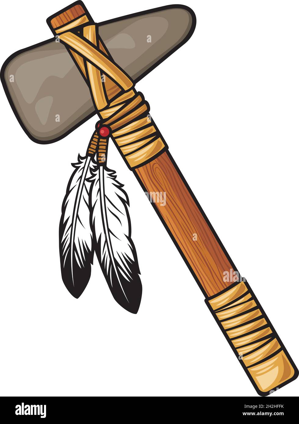Ilustración del vector nativo americano tomahawk Ilustración del Vector