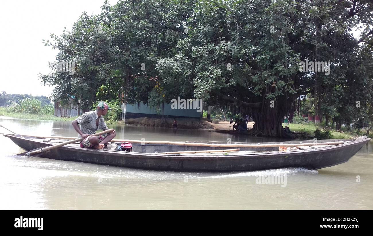 Foto del río Bangladesh Foto de stock