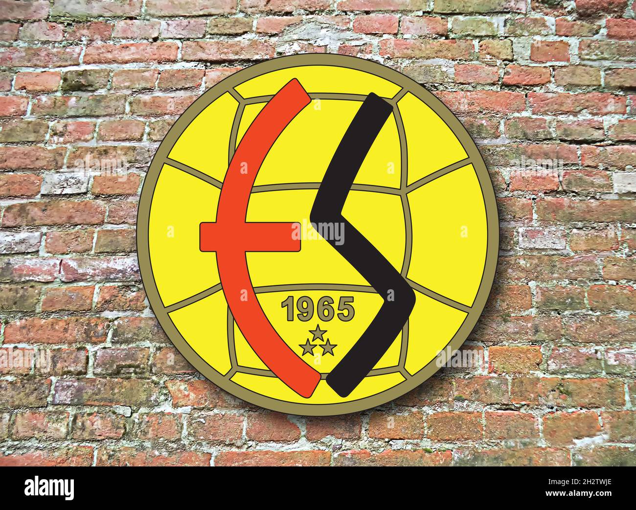 Escudo del FC Eskişehirspor, Eskişehir, un club de fútbol turco Fotografía  de stock - Alamy
