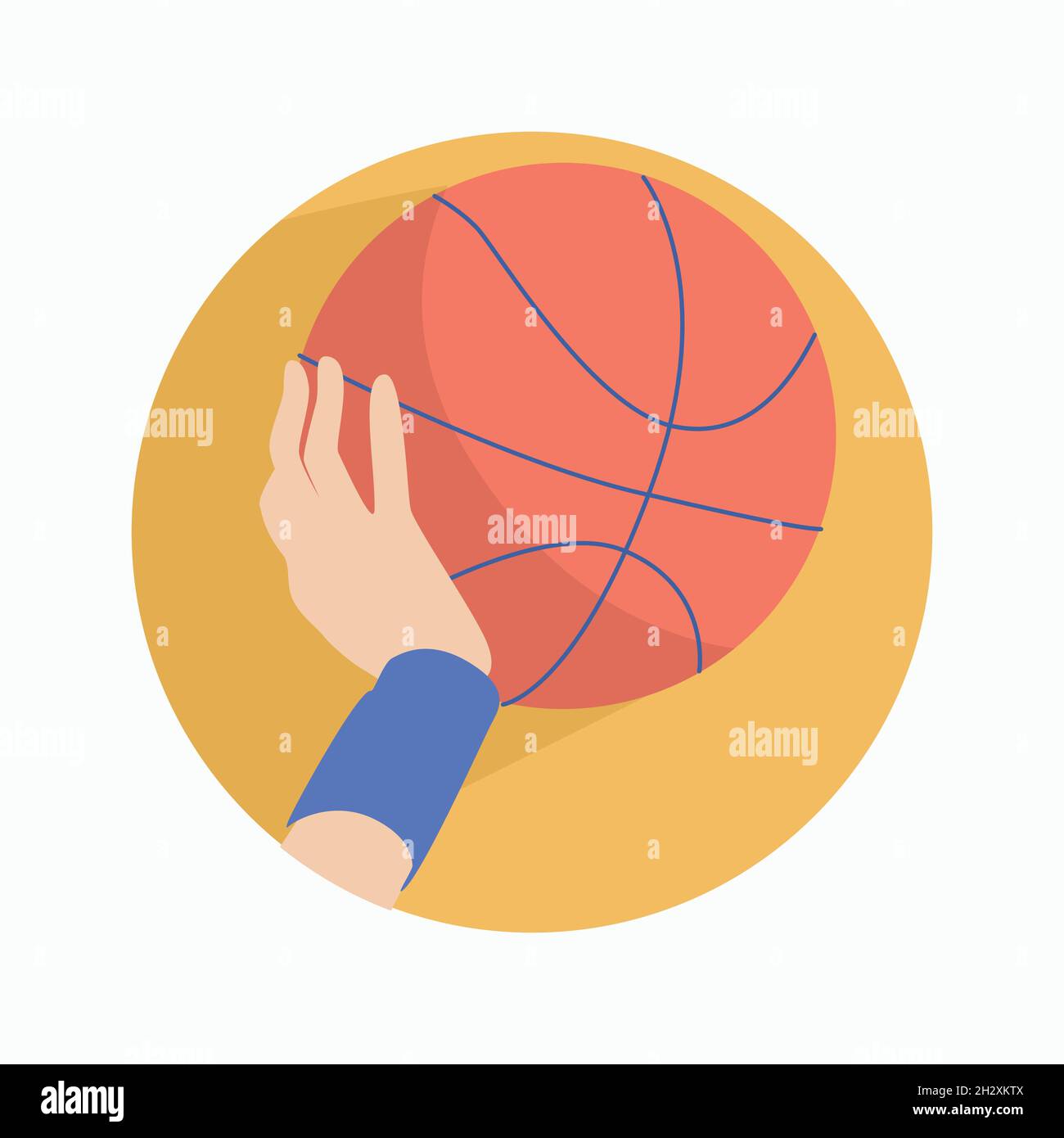 Portada de Lo más destacado en las redes sociales. Blog de deportes,  baloncesto. Ilustración vectorial Imagen Vector de stock - Alamy