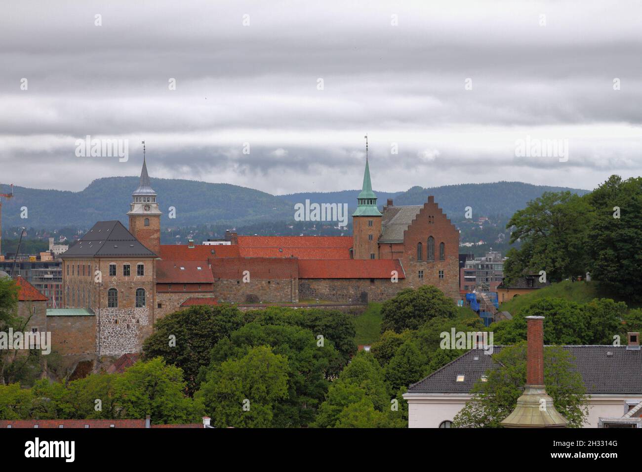 Castillo Real Akershus. Oslo, Noruega Foto de stock