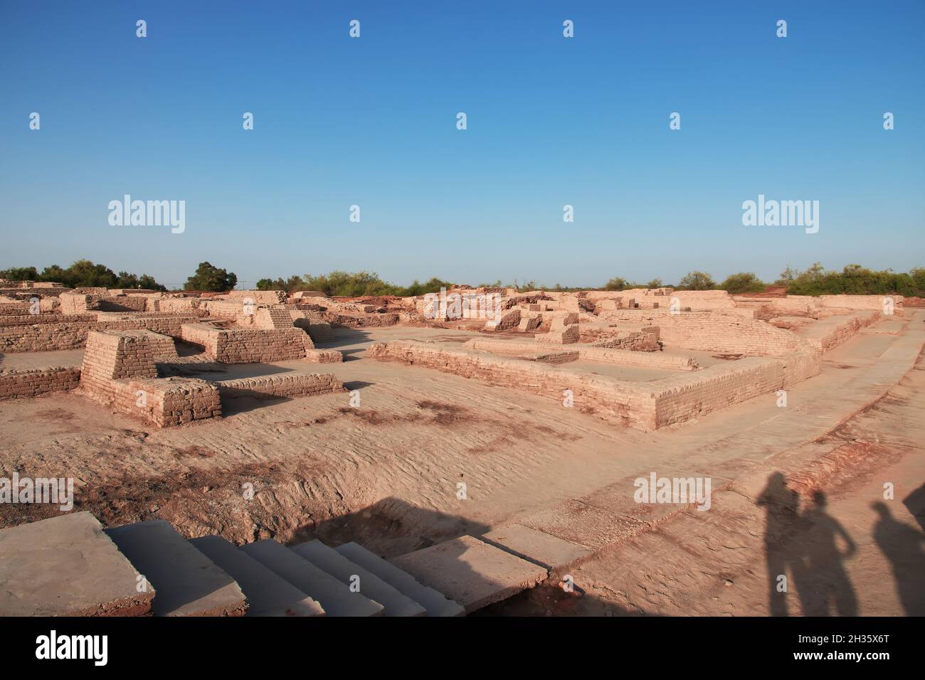 Las ruinas de Mohenjo Daro están cerca del río Indo, en el distrito de