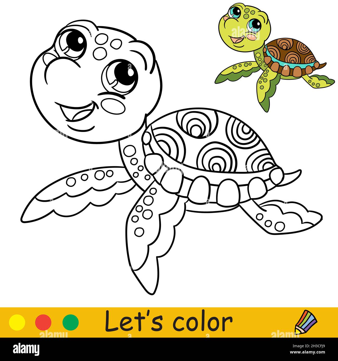 Bonita y divertida tortuga de agua. Página de libro para colorear con plantilla de colores para niños. Ilustración de dibujos animados vectoriales. Dibujo de croquis a mano alzada. Para colorear, imprima Imagen Bonita y divertida tortuga de agua. Página de libro para colorear con plantilla de colores para niños. Ilustración de dibujos animados vectoriales. Dibujo de croquis a mano alzada. Para colorear, imprima Imagen
