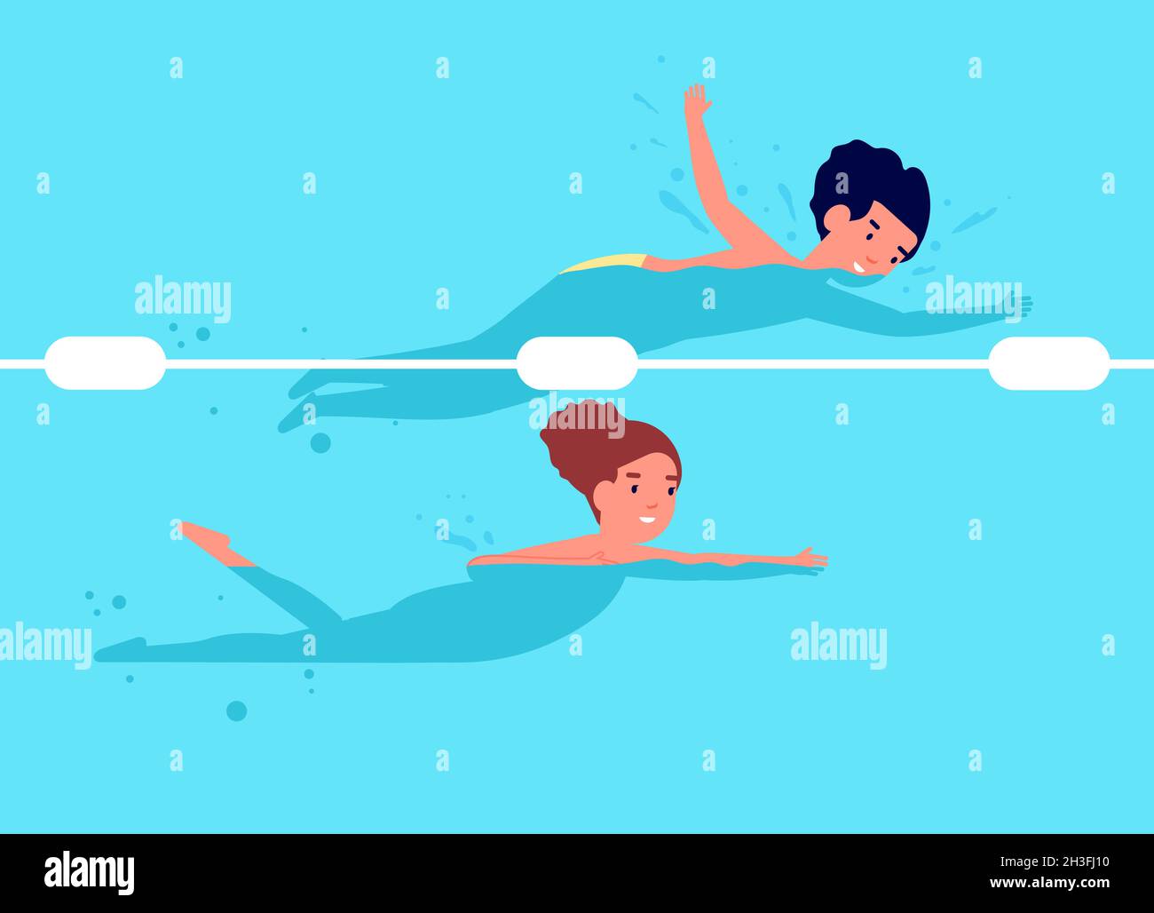 Kids swim swimming race Imágenes vectoriales de stock - Alamy Kids swim swimming race Imágenes vectoriales de stock - Alamy