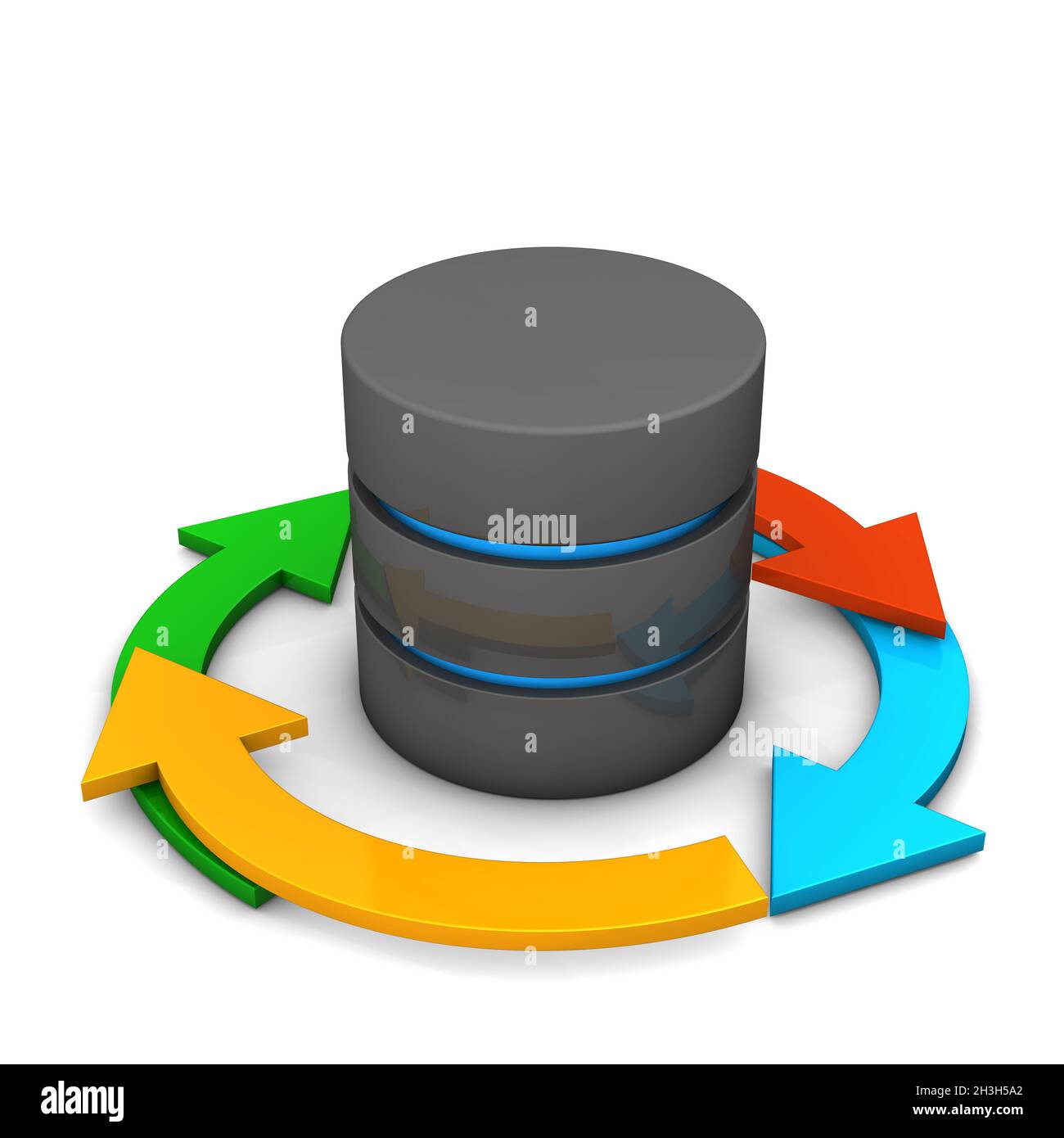 Ciclo de base de datos Foto de stock