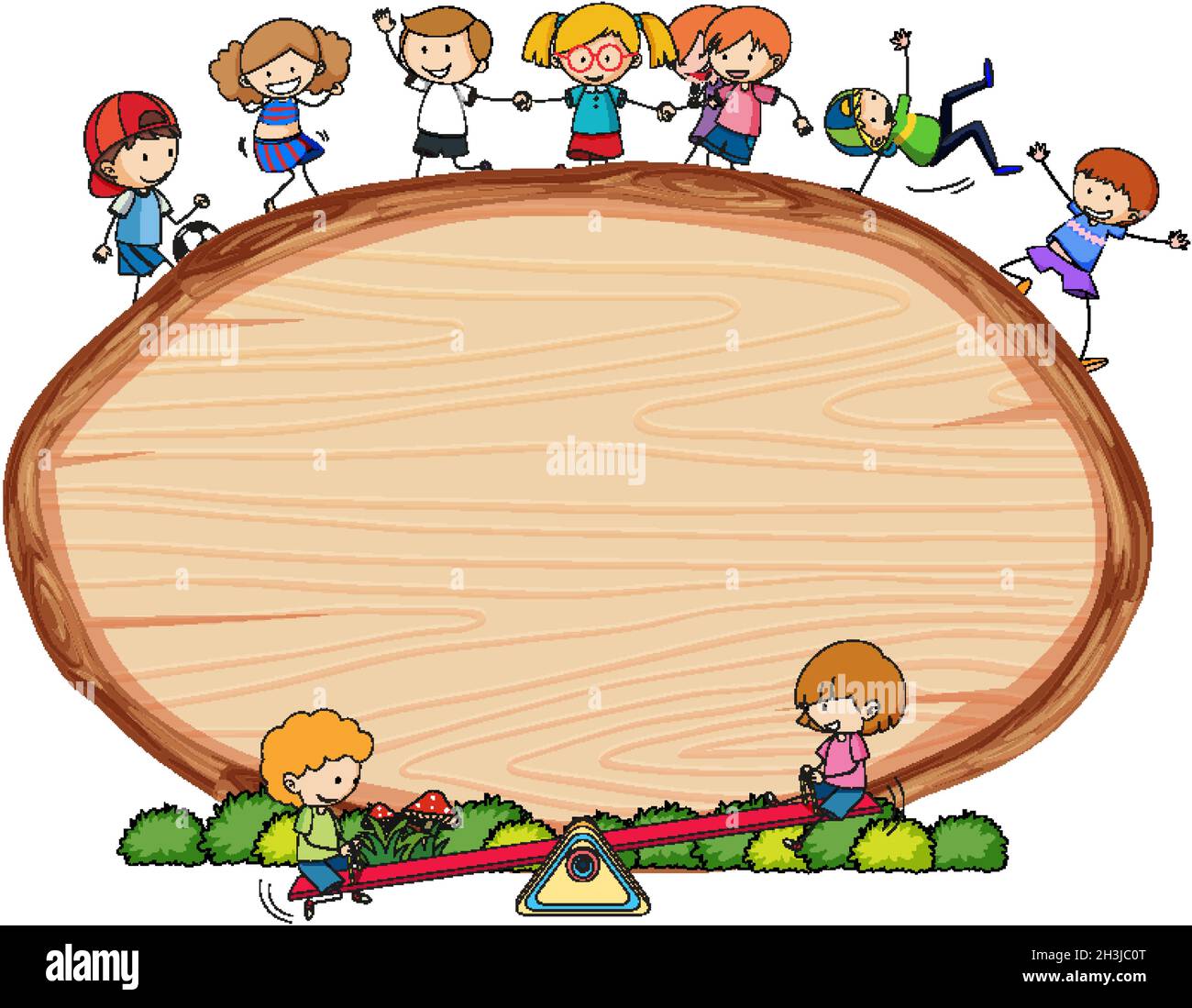 Tabla de madera en blanco en forma ovalada con dibujos animados de fideos para niños ilustración de caracteres Imagen Vector de stock - Alamy Tabla de madera en blanco en forma ovalada con dibujos animados de fideos para niños ilustración de caracteres Imagen Vector de stock - Alamy