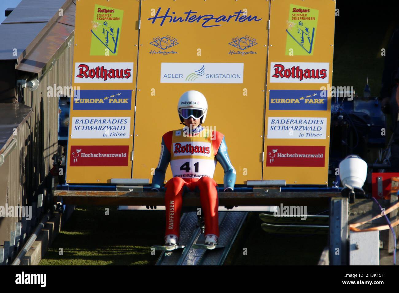 Calificación Gran Premio de Verano FIS Hinterzarten 2017 Foto de stock