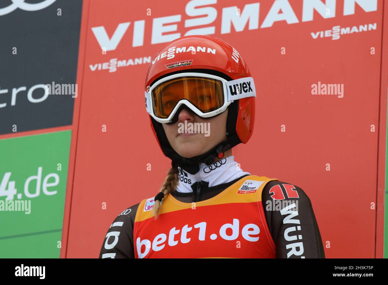 FIS World Cup Ski Jumping Women - Concurso Individual Foto de stock