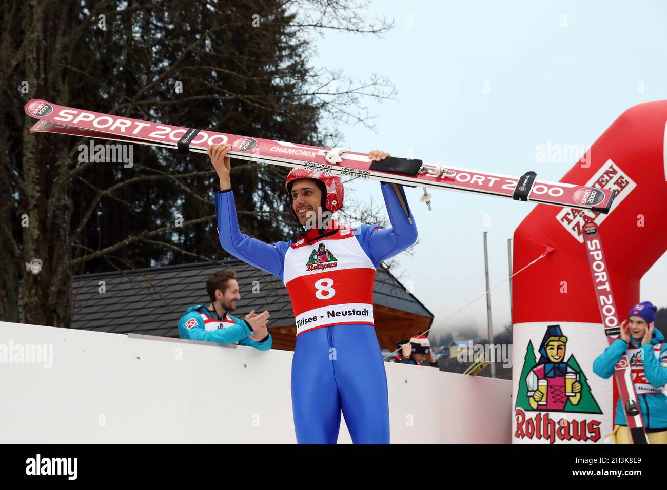 FIS Continental Cup Ski Jumping Titisee-Neustadt Foto de stock