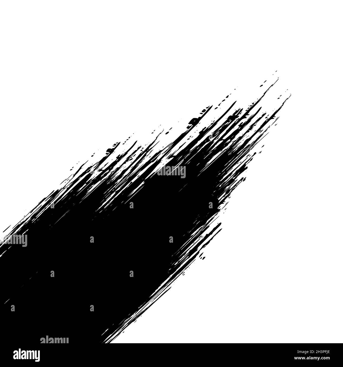 Manchas de pintura negra sobre fondo panorámico blanco - Vector Fotografía  de stock - Alamy
