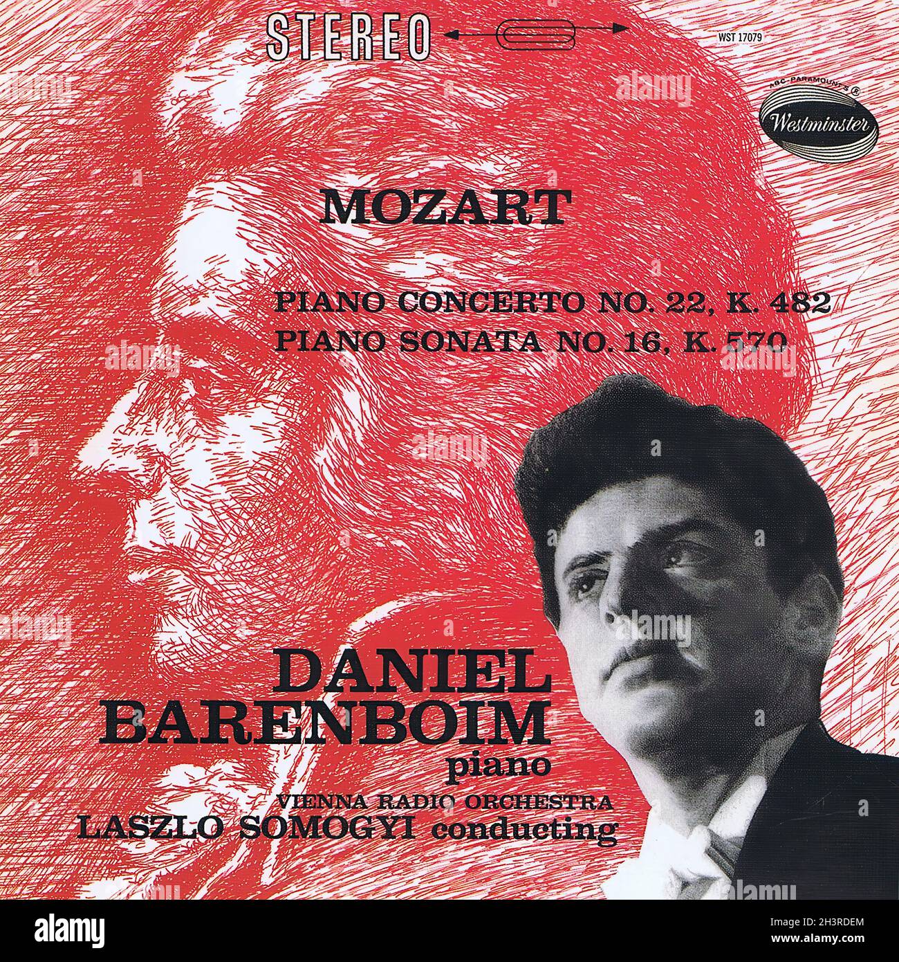 Mozart Piano Concerto 22 â€¢ Sonata 16 - Barenboim Somogyi Westminster  Legacy CD - Música Clásica Vinyl Record Vintage Fotografía de stock - Alamy