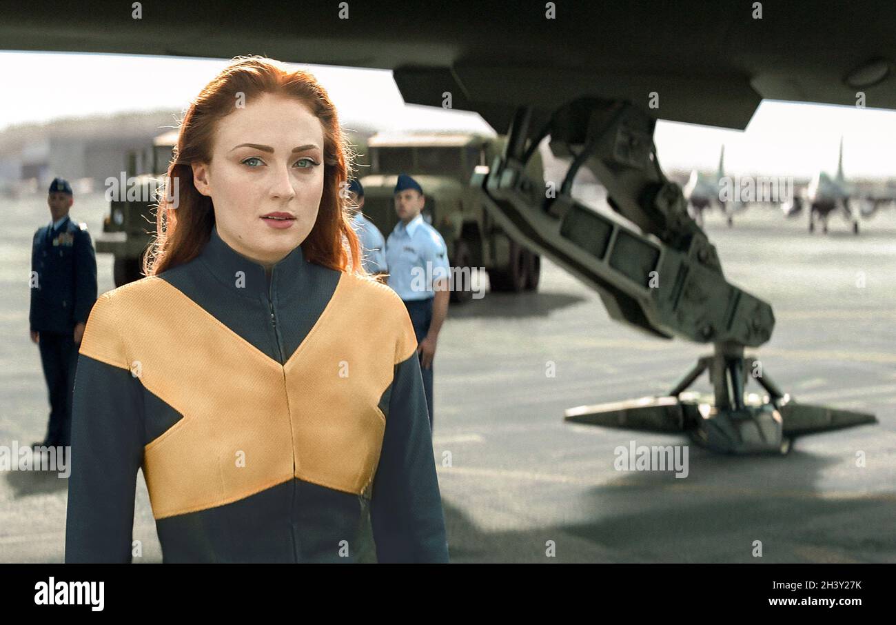 X-Men: Dark Phoenix (2019), protagonizada por Sophie Turner como Jean Grey / Phoenix Foto de stock